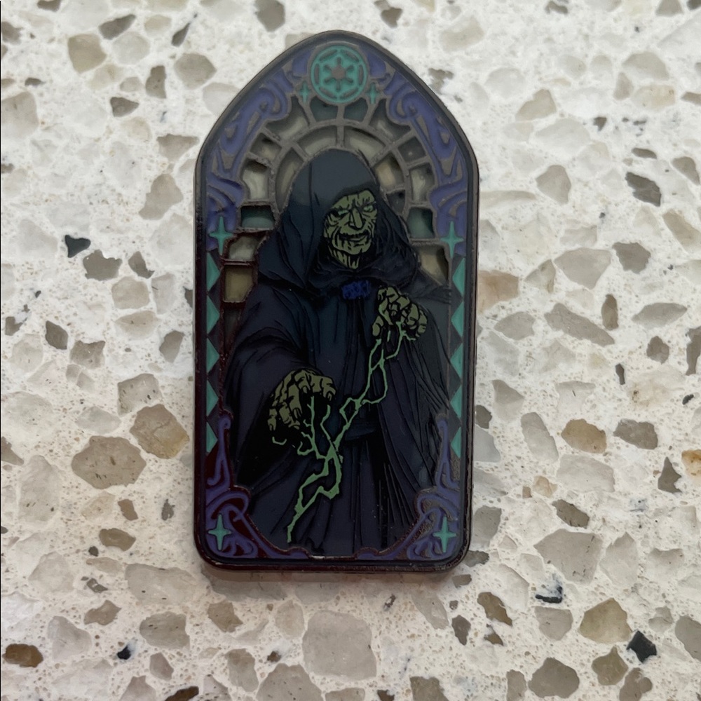 Loungefly Star Wars Emperor Palpatine Stained Glass Portrait Pin